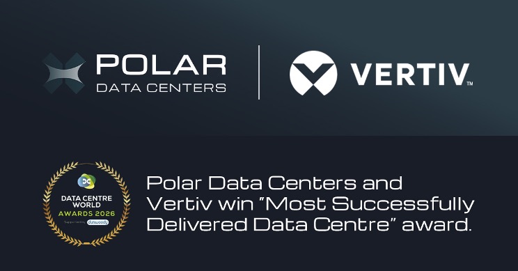 Polar Data Centres and Vertiv Win Major Industry Award for AI-Ready Data Centre